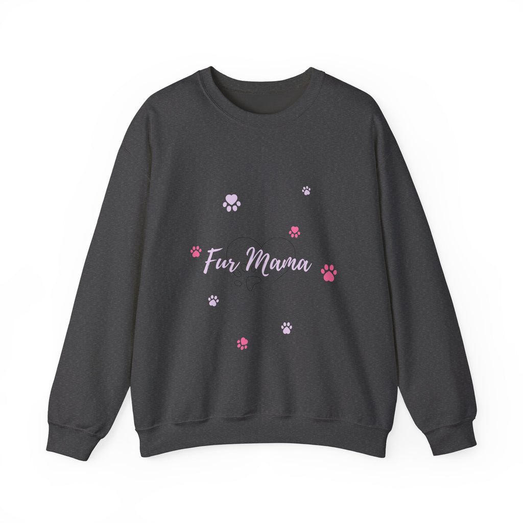 Fur Mama Unisex Crewneck Sweatshirt – Cozy Pet Lover Gift for Dog Moms & Animal Lovers