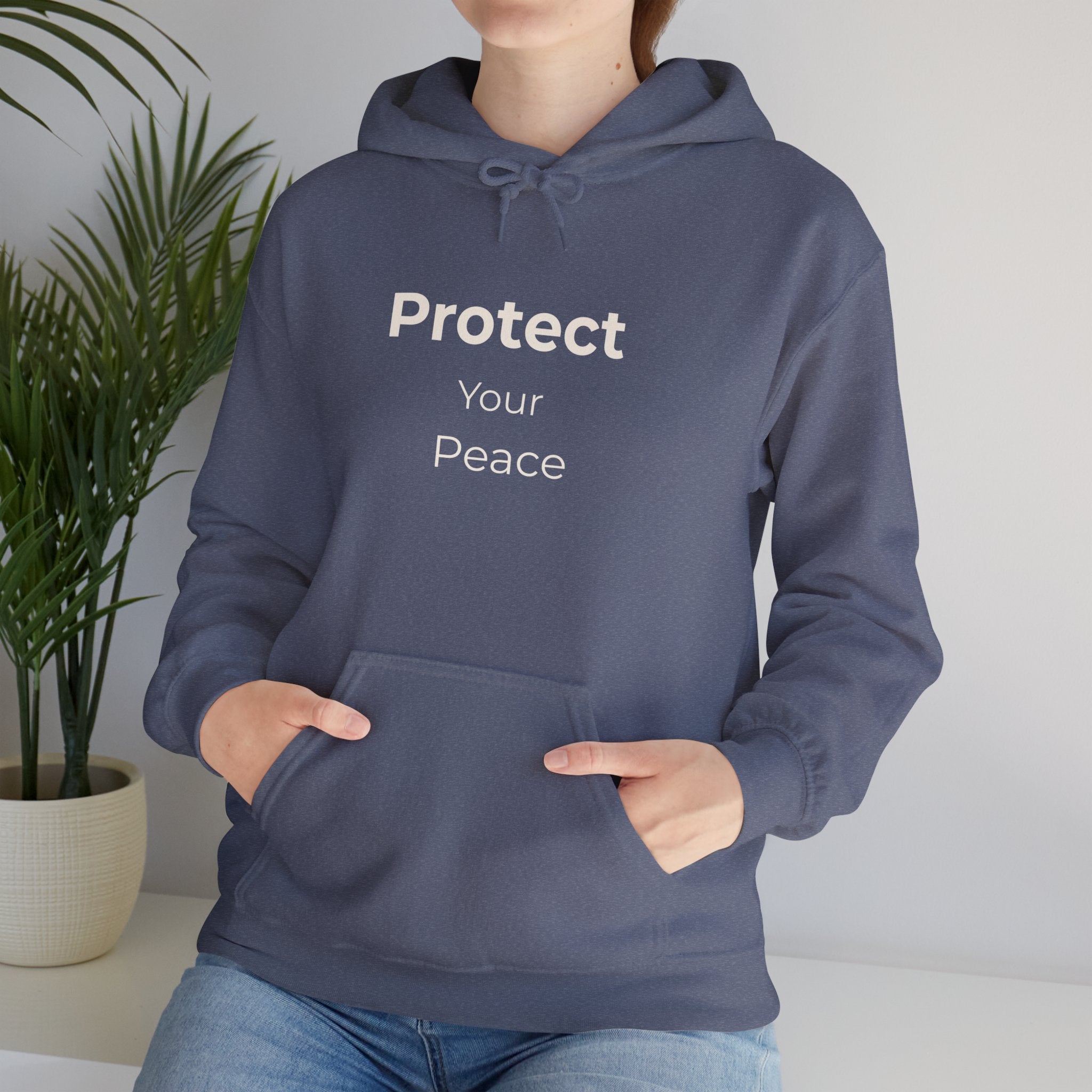 Protect Your Peace Hoodie – Cozy Unisex Heavy Blend Sweatshirt for Everyday Comfort