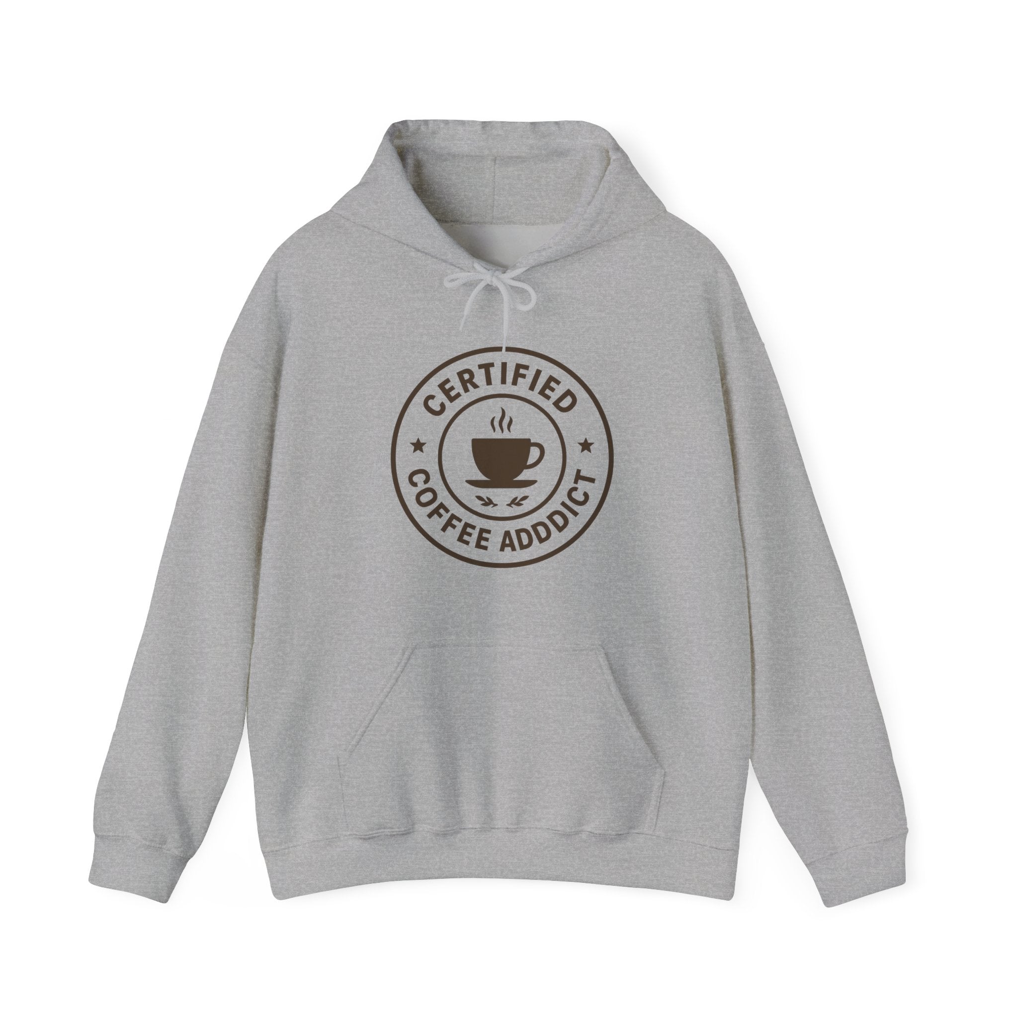 Certified Coffee Addict Hoodie, Cozy Sweatshirt, Gift for Coffee Lovers, Casual Wear, Funny Coffee Apparel