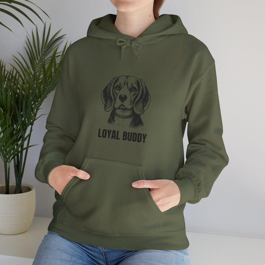 Loyal Buddy Dog Hoodie – Cozy Unisex Hoodie for Dog Lovers