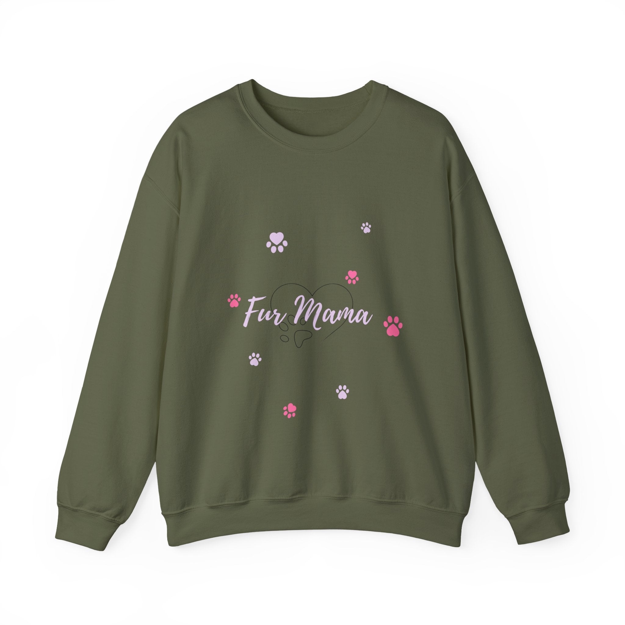 Fur Mama Unisex Crewneck Sweatshirt – Cozy Pet Lover Gift for Dog Moms & Animal Lovers