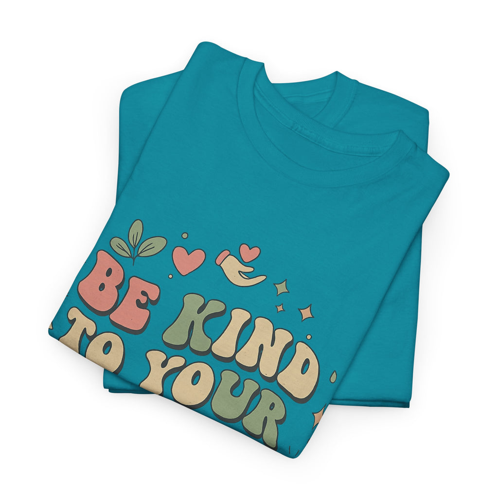 Be Kind To Your Mind T-Shirt – Soft Relaxed Fit Mental Health Tee, Aesthetic Retro Self-Care Shirt, Positive Quote Tee