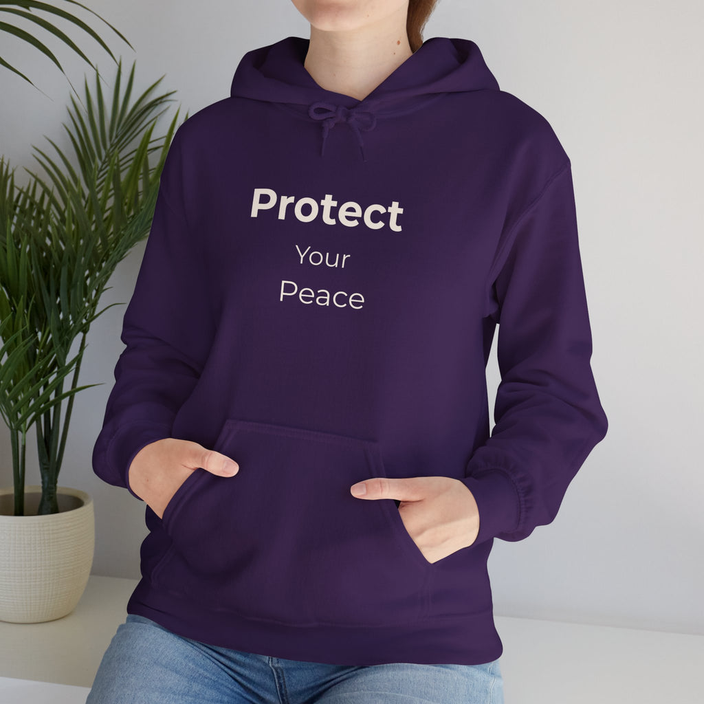 Protect Your Peace Hoodie – Cozy Unisex Heavy Blend Sweatshirt for Everyday Comfort