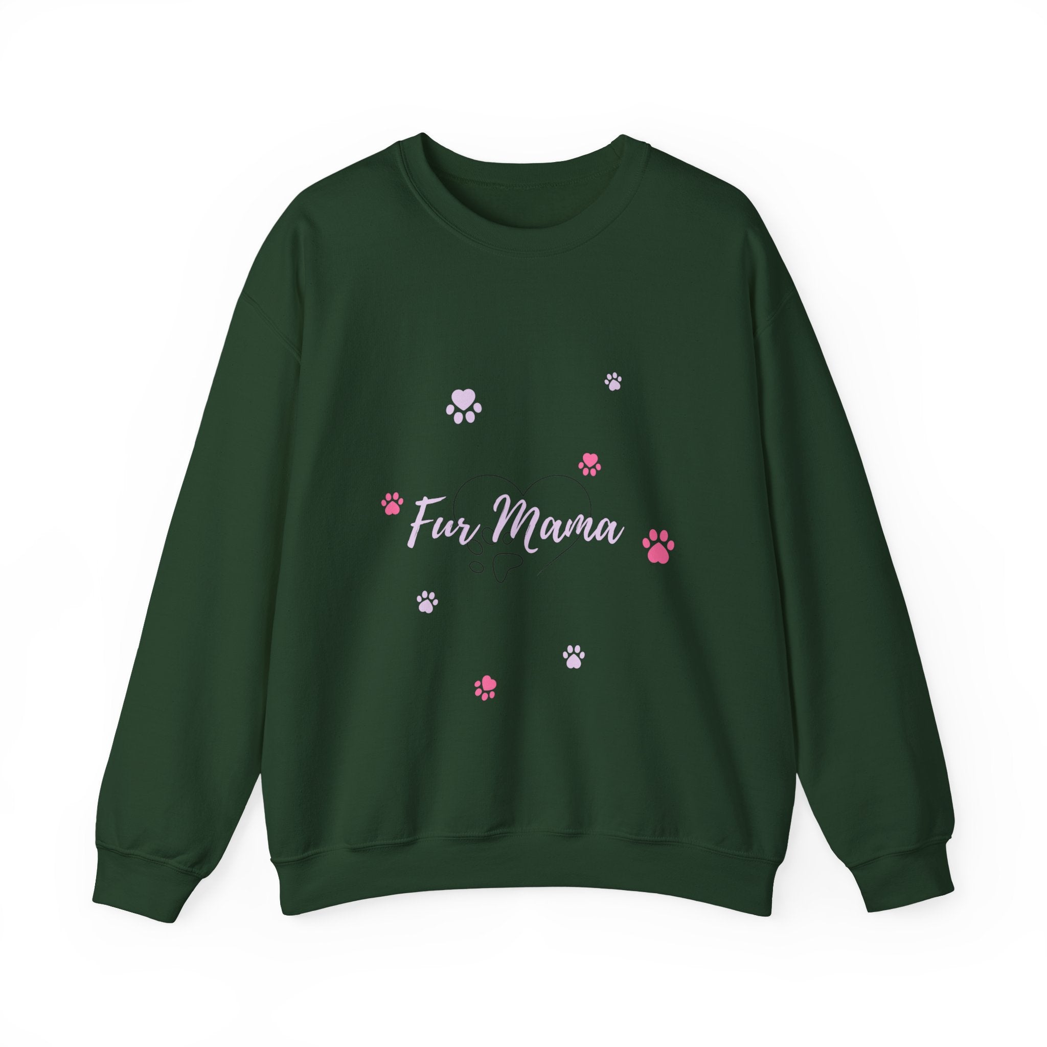 Fur Mama Unisex Crewneck Sweatshirt – Cozy Pet Lover Gift for Dog Moms & Animal Lovers