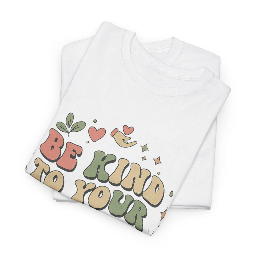 Be Kind To Your Mind T-Shirt – Soft Relaxed Fit Mental Health Tee, Aesthetic Retro Self-Care Shirt, Positive Quote Tee