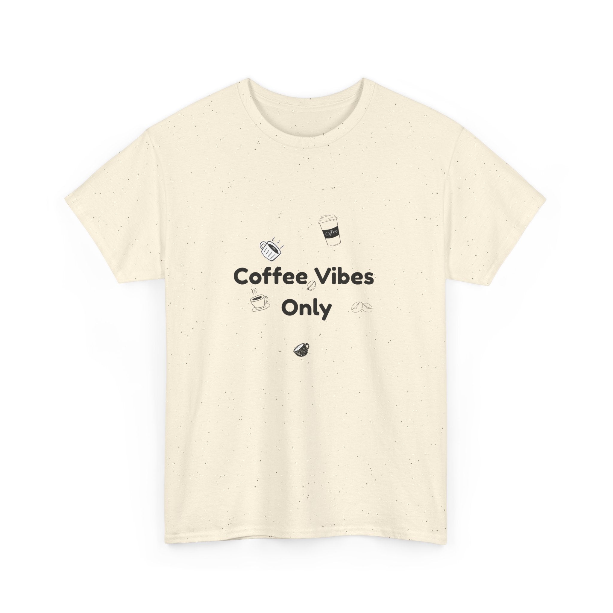 Coffee vibes tee, unisex heavy cotton t-shirt, coffee lover shirt, casual everyday tee, coffee vibes only shirt.