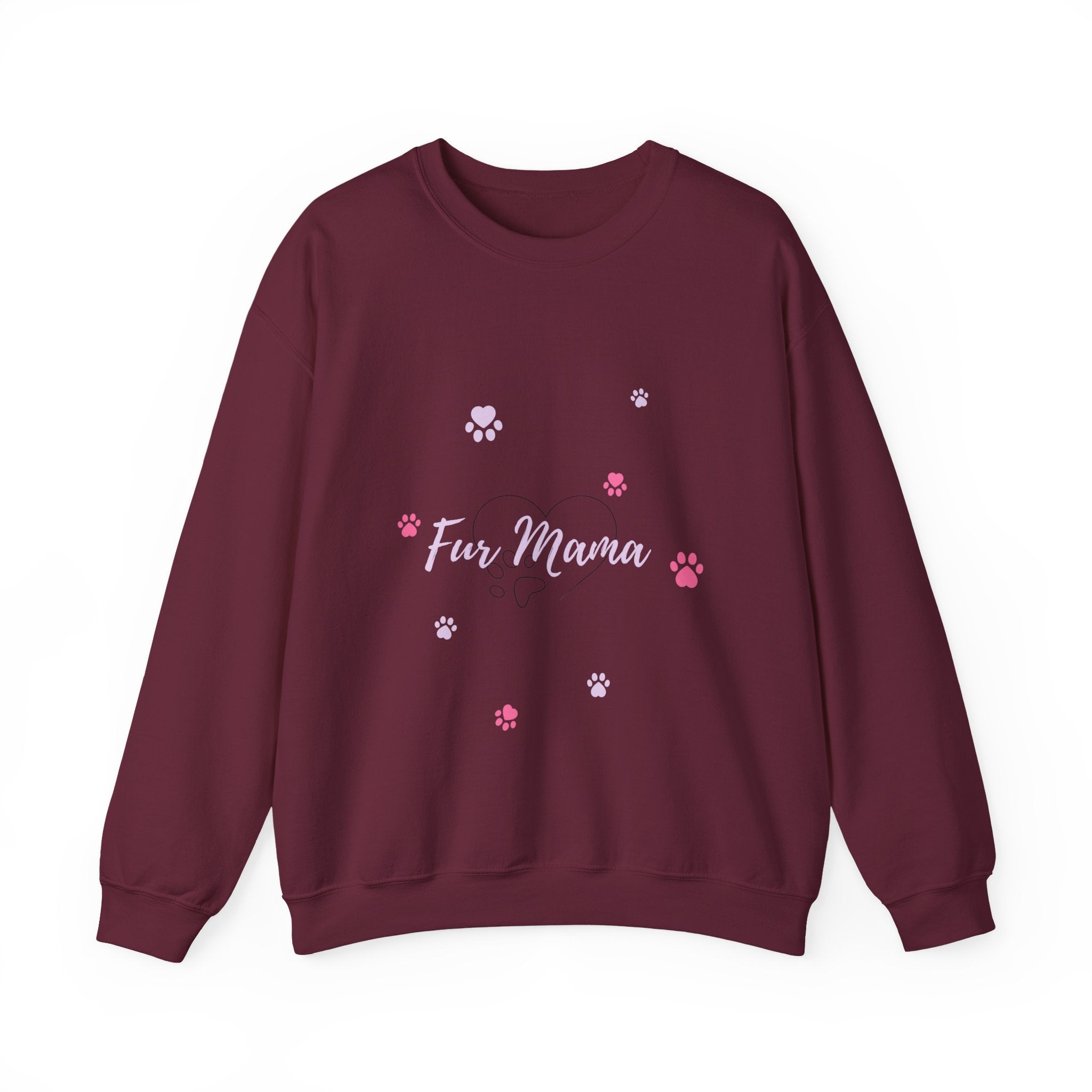 Fur Mama Unisex Crewneck Sweatshirt – Cozy Pet Lover Gift for Dog Moms & Animal Lovers