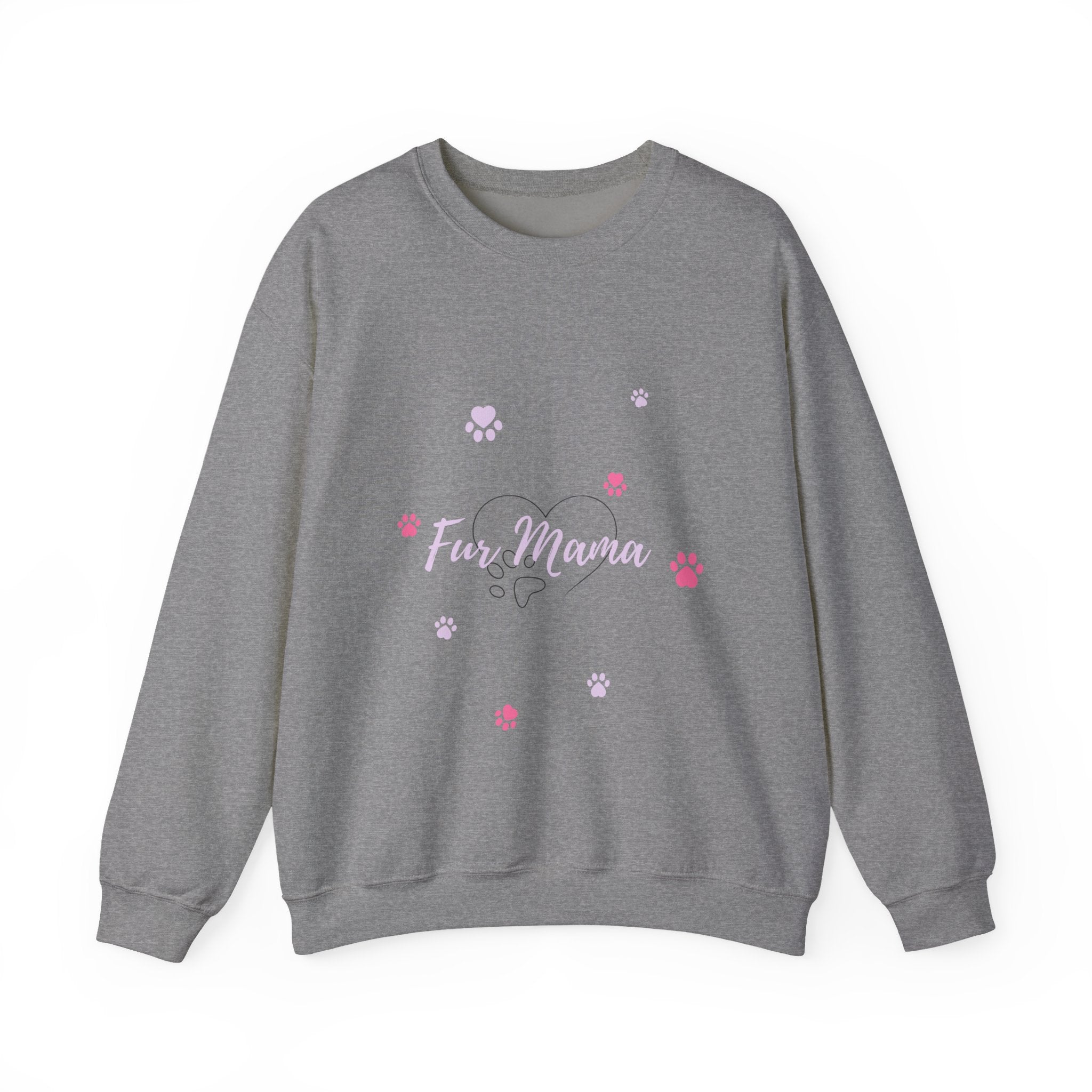 Fur Mama Unisex Crewneck Sweatshirt – Cozy Pet Lover Gift for Dog Moms & Animal Lovers