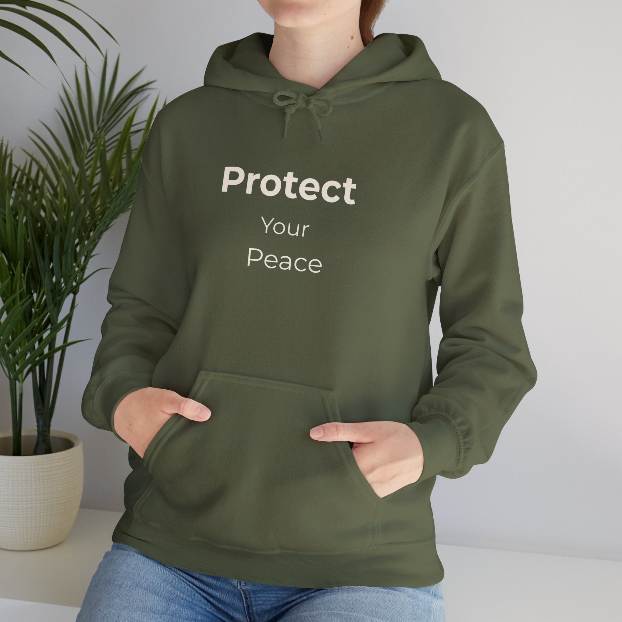 Protect Your Peace Hoodie – Cozy Unisex Heavy Blend Sweatshirt for Everyday Comfort