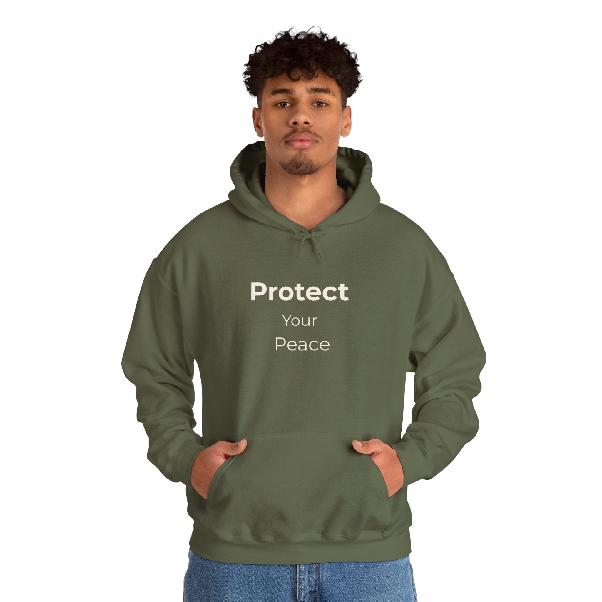 Protect Your Peace Hoodie – Cozy Unisex Heavy Blend Sweatshirt for Everyday Comfort