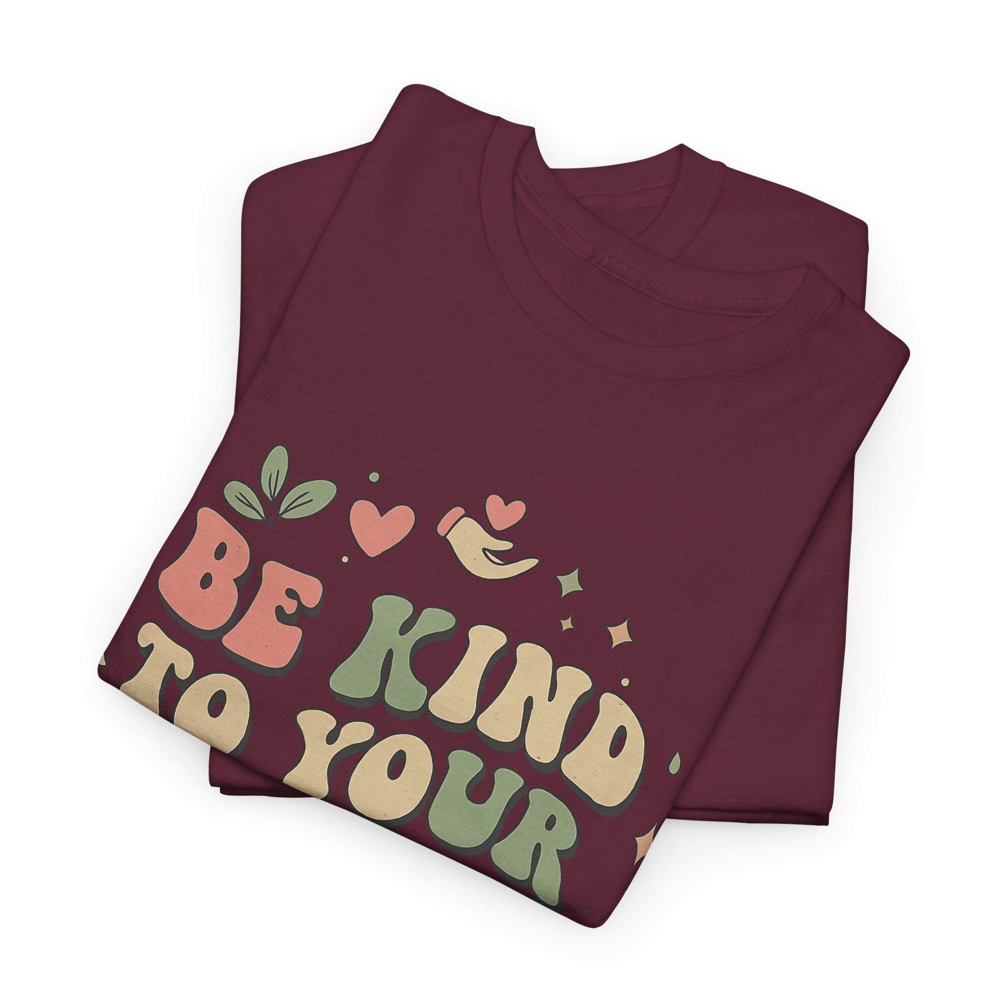 Be Kind To Your Mind T-Shirt – Soft Relaxed Fit Mental Health Tee, Aesthetic Retro Self-Care Shirt, Positive Quote Tee