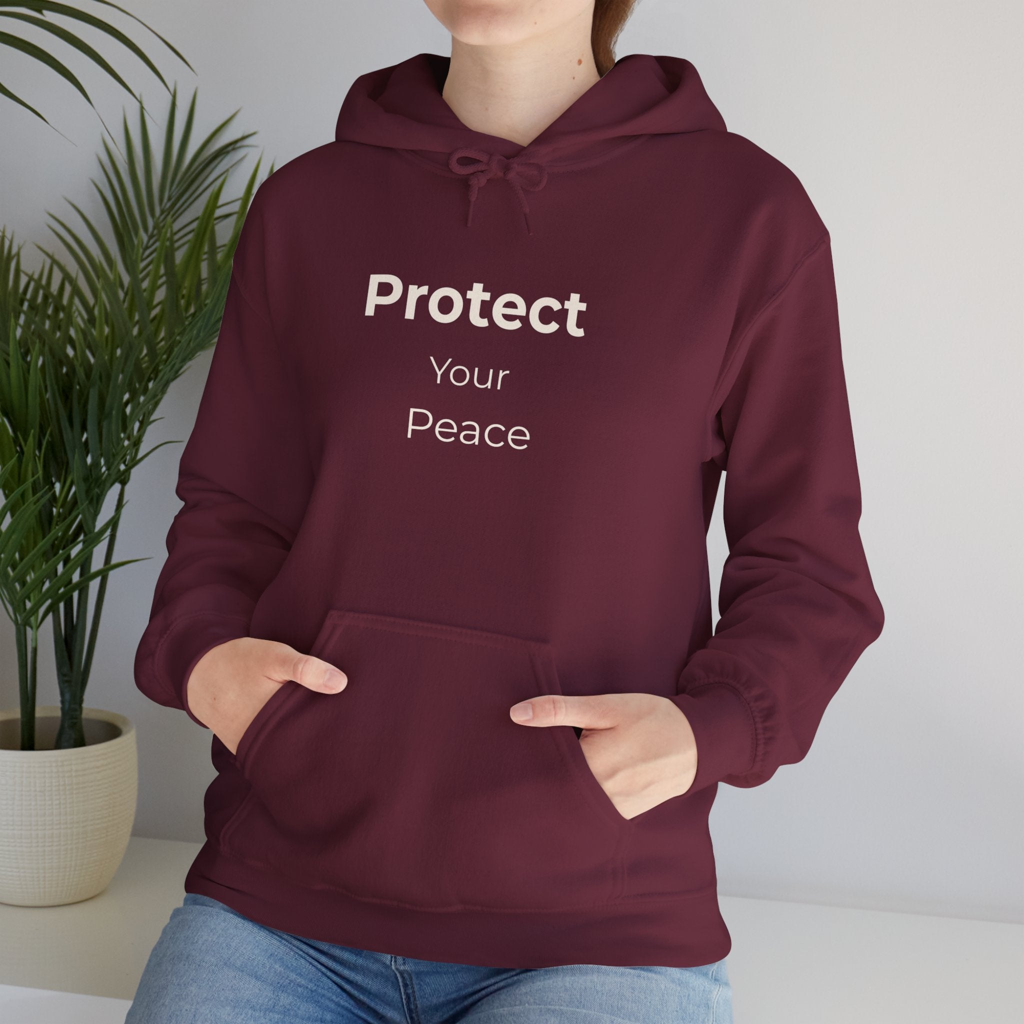 Protect Your Peace Hoodie – Cozy Unisex Heavy Blend Sweatshirt for Everyday Comfort