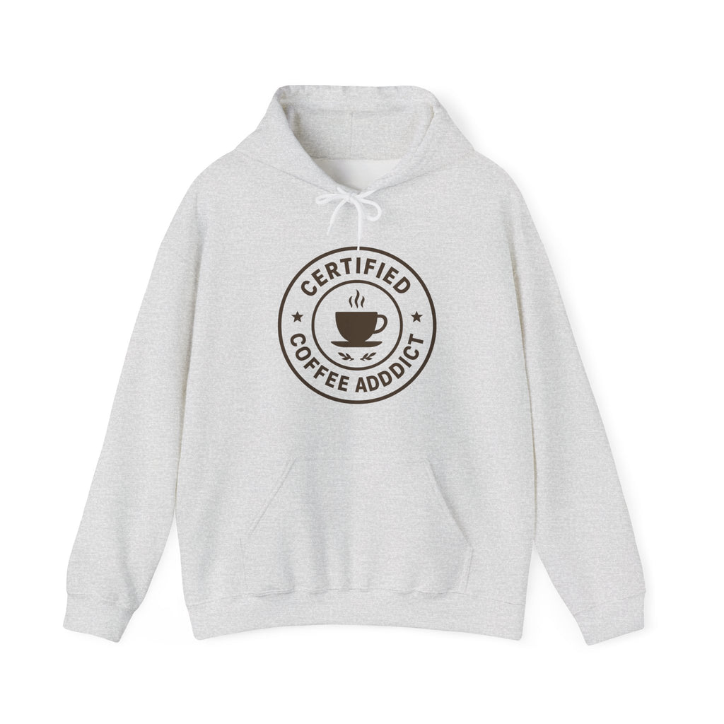 Certified Coffee Addict Hoodie, Cozy Sweatshirt, Gift for Coffee Lovers, Casual Wear, Funny Coffee Apparel