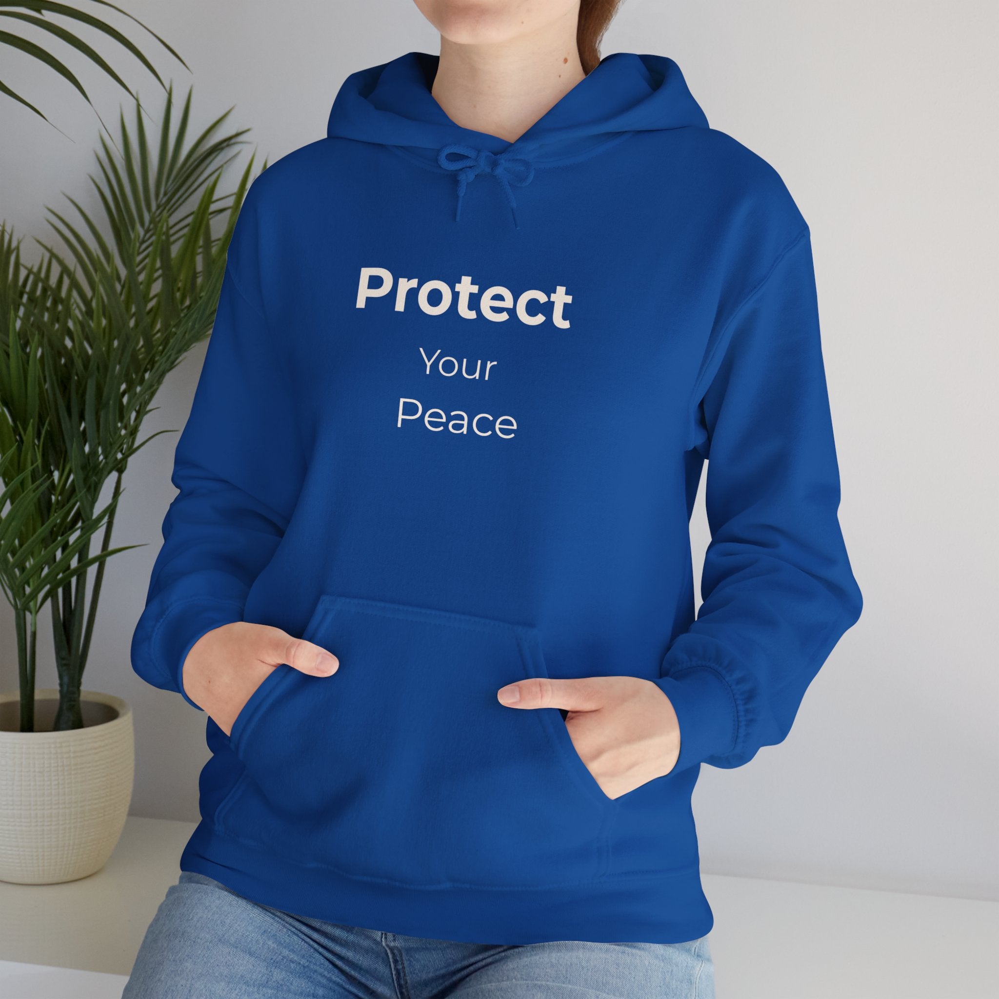 Protect Your Peace Hoodie – Cozy Unisex Heavy Blend Sweatshirt for Everyday Comfort