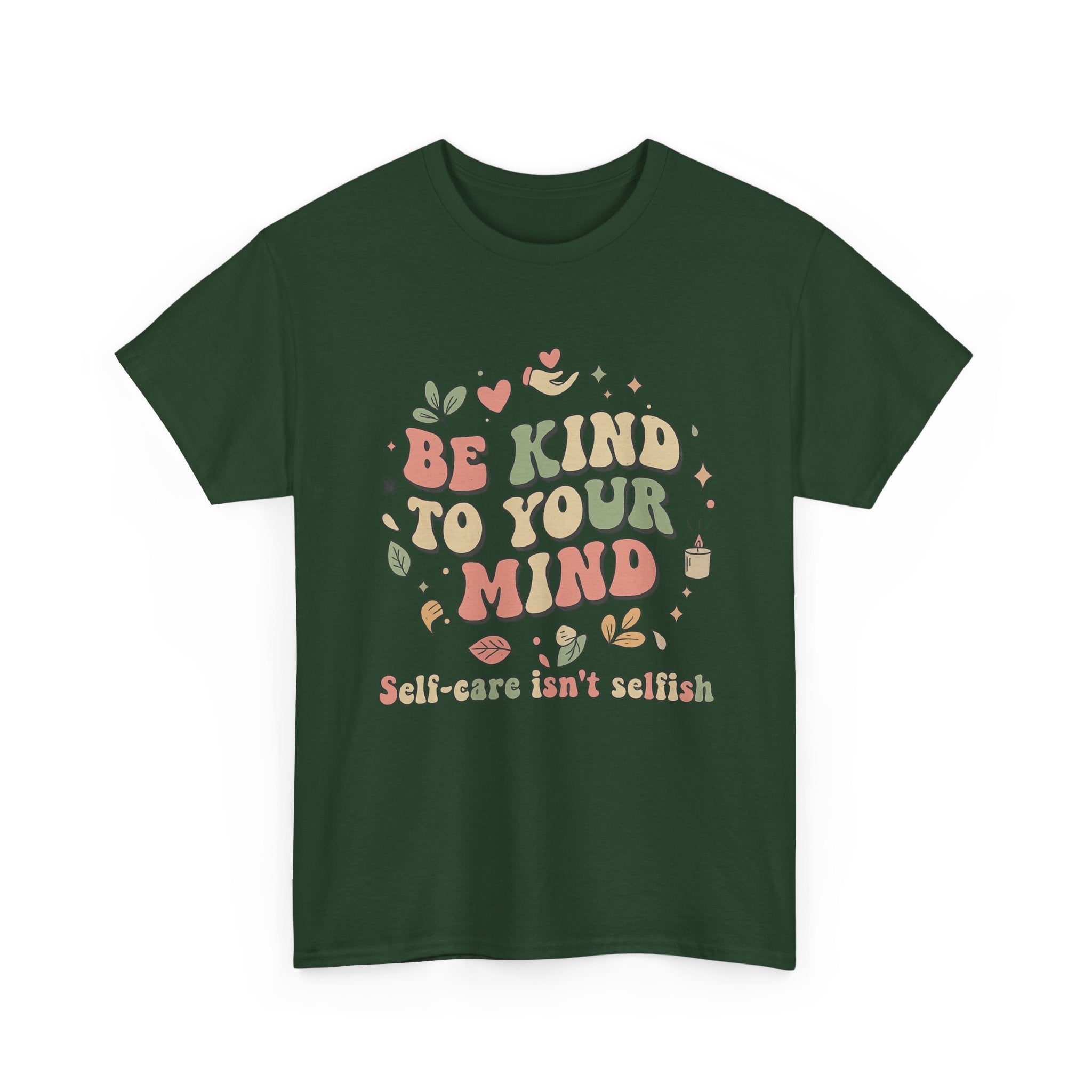 Be Kind To Your Mind T-Shirt – Soft Relaxed Fit Mental Health Tee, Aesthetic Retro Self-Care Shirt, Positive Quote Tee