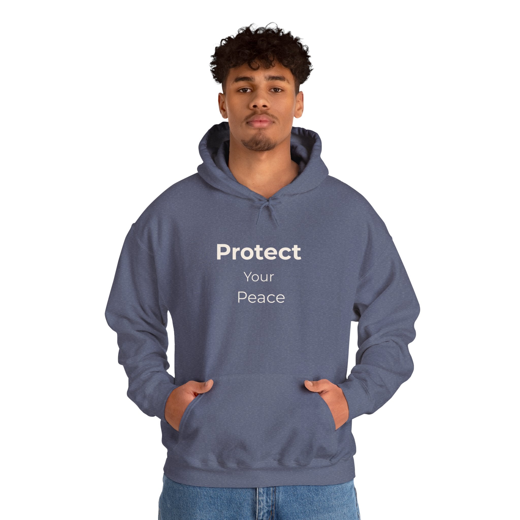Protect Your Peace Hoodie – Cozy Unisex Heavy Blend Sweatshirt for Everyday Comfort
